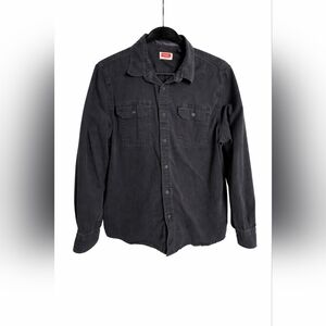 Wrangler Faded Black Button Down Shirt XL